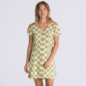 VANS NEW Amstone Branching Checkered Dress
